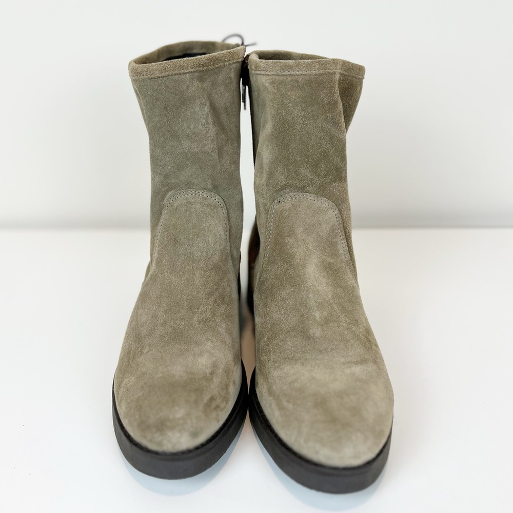 Anna Fidanza Tan Suede Lace-up Boots Size 39/9 - Picture 2 of 9